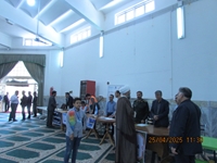 به مناسبت هفته سلامت برنامه میزخدمت برای پاسخگویی به مردم درنمازجمعه برگزارشد.