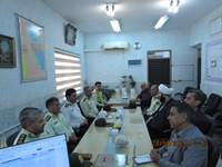 حضور فرماندهی و کارکنان نیروی انتظامی شهرستان فردوس در ستاد شبکه بهداشت و درمان به مناسبت هفته سلامت